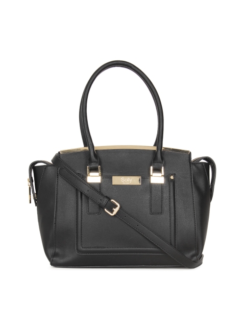 

Allen Solly Black Solid Handheld Bag