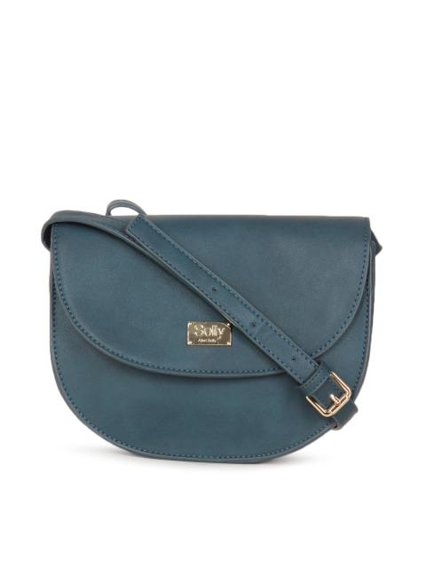 

Allen Solly Teal Solid Sling Bag