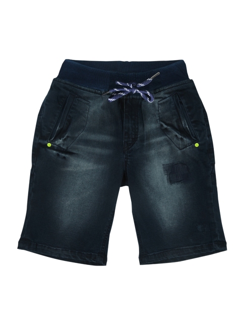 

Gini and Jony Boys Blue Solid Regular Fit Denim Shorts