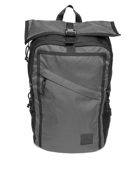 

Reebok Unisex Grey & Black Style Found Seek Solid Backpack