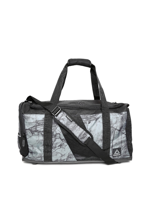 

Reebok Unisex Black & Grey Combat Grip Printed Duffel Bag