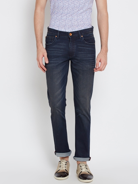 

United Colors of Benetton Men Blue Skinny Fit Mid-Rise Clean Look Stretchable Jeans
