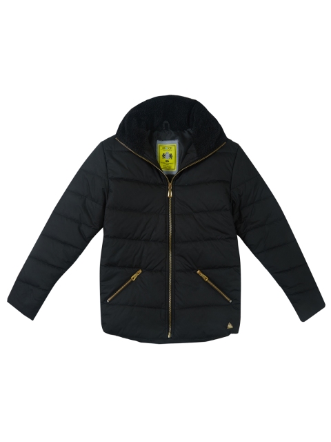 

Gini and Jony Girls Black Solid Padded Jacket
