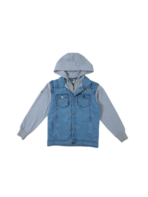 

Palm Tree Boys Blue Solid Denim Jacket