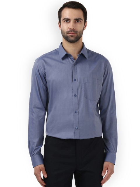 

Park Avenue Men Blue Smart Slim Fit Solid Formal Shirt