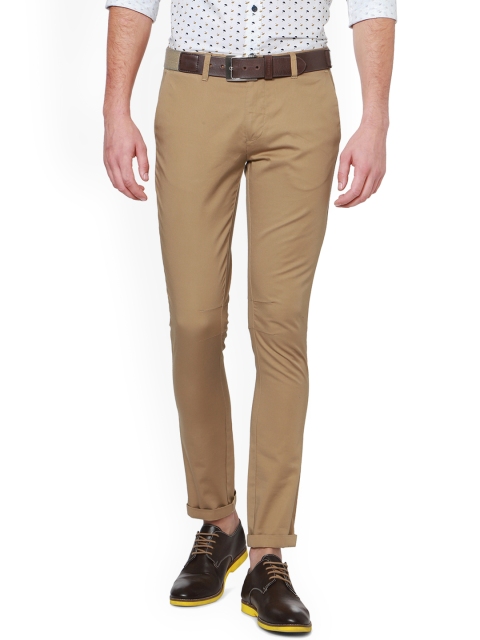 

University of Oxford by People Men Brown Slim Fit Solid Chinos
