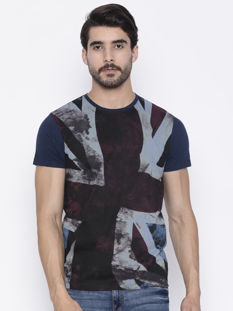 

Pepe Jeans Men Black Printed T-shirt