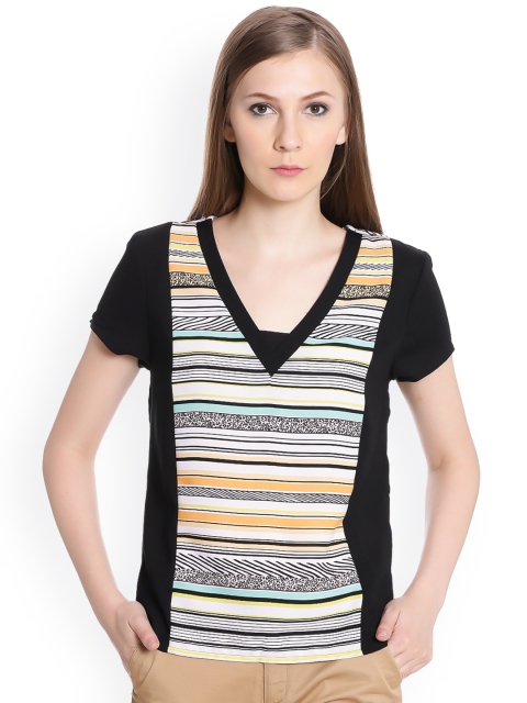 

United Colors of Benetton Women Multicoloured Solid Top, Multi