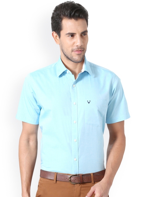 

Allen Solly Men Blue Slim Fit Solid Casual Shirt