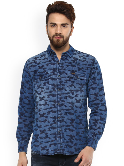

Mufti Men Grey Slim Fit Solid Casual Shirt