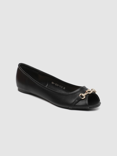 

Solovoga Women Black Solid Ballerinas