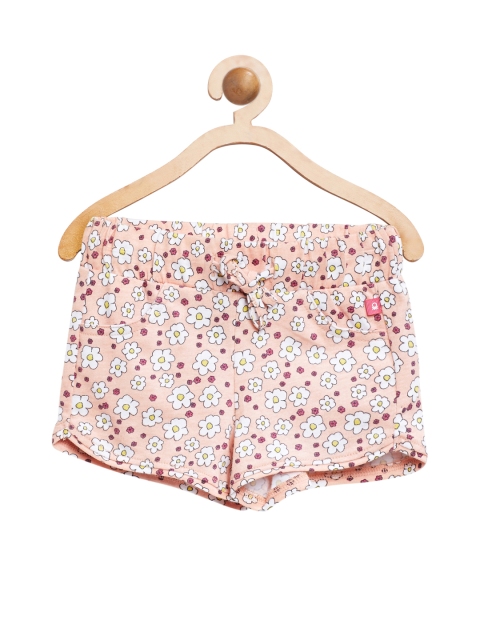 

United Colors of Benetton Girls Pink Printed Regular Fit Shorts