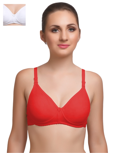 

Lady Lyka Pack of 2 Full-Coverage Bras, White