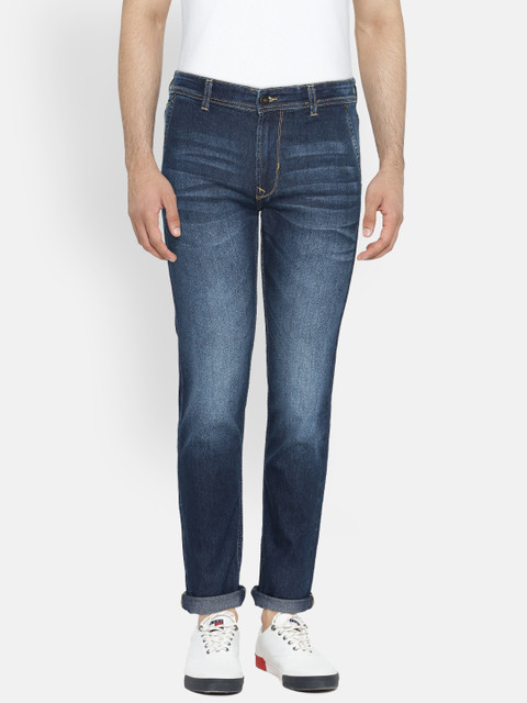 

Peter England Casuals Men Blue Slim Fit Mid-Rise Clean Look Stretchable Jeans