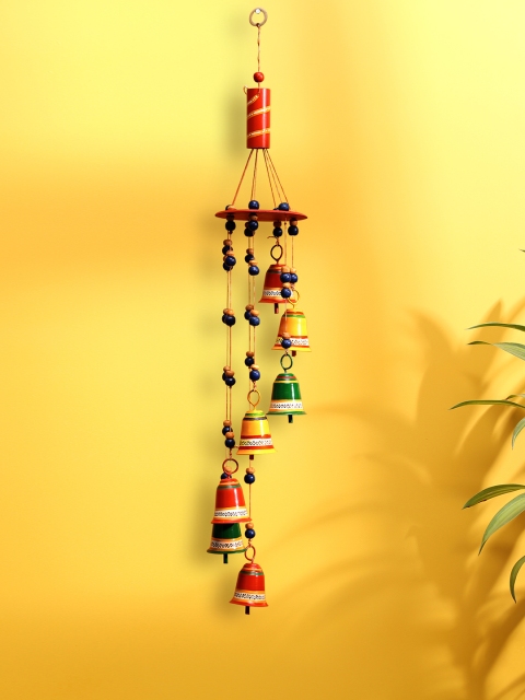 

ExclusiveLane Multicoloured Hand-Painted Wind Chimes, Multi