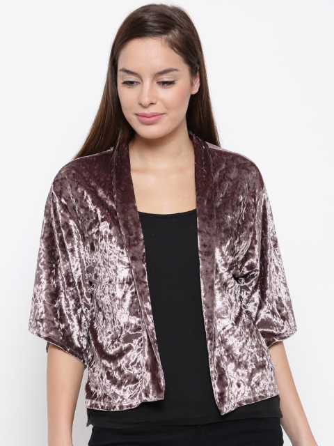 

CODE by Lifestyle Mauve Open Front Shrug