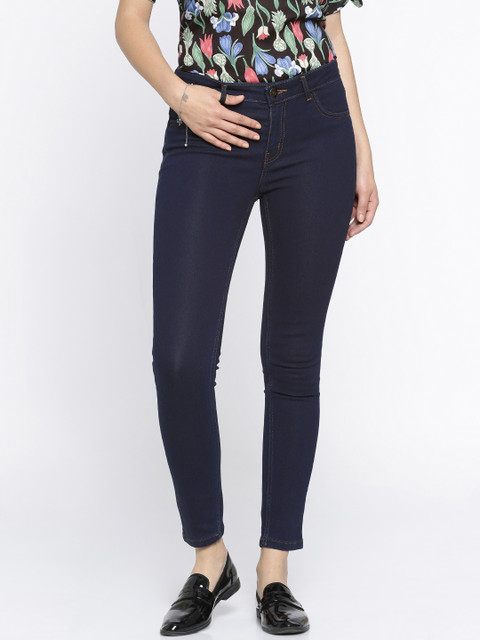 

Ginger by Lifestyle Women Blue Slim Fit Mid-Rise Clean Look Stretchable Jeans