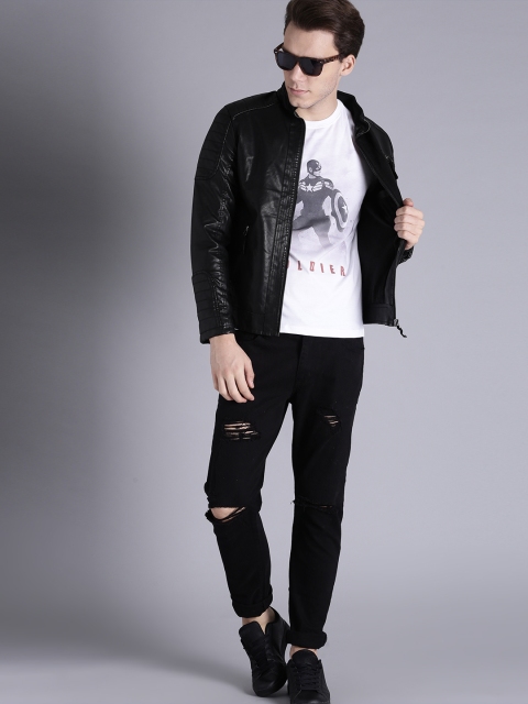 

Kook N Keech Marvel Men White Printed Round Neck T-shirt