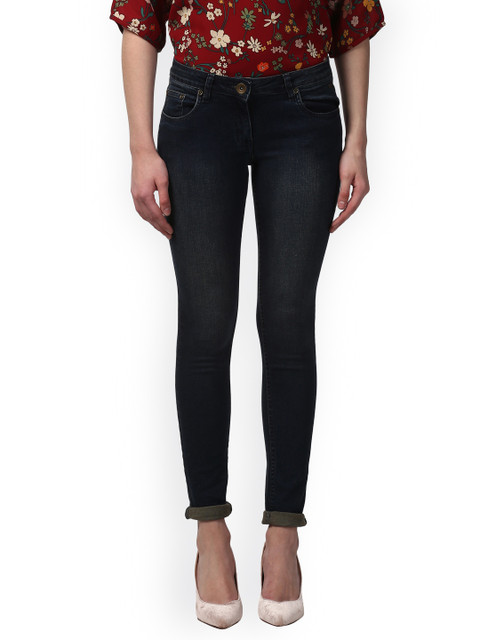 

Park Avenue Women Black Skinny Fit Mid-Rise Clean Look Jeans