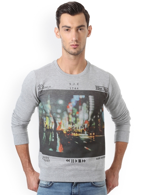 

Allen Solly Sport Men Grey Printed Sweatshirt