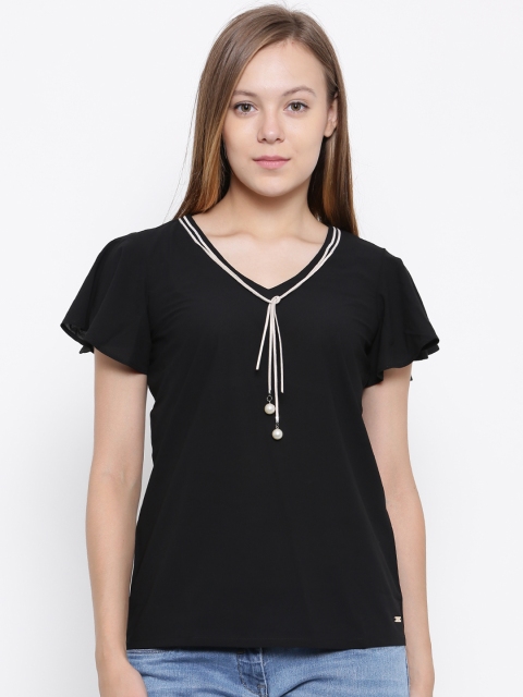 

Park Avenue Woman Black Solid Top