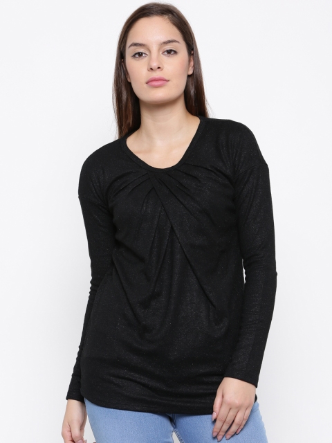

Park Avenue Woman Black Solid Top