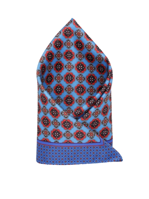 

INVICTUS Blue & Red Printed Pocket Square