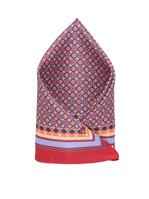 

INVICTUS Maroon & Navy Printed Pocket Square