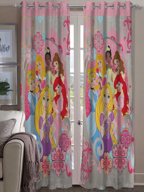 

Athom Trendz Kids Multicoloured Printed Single Door Curtain, Multi