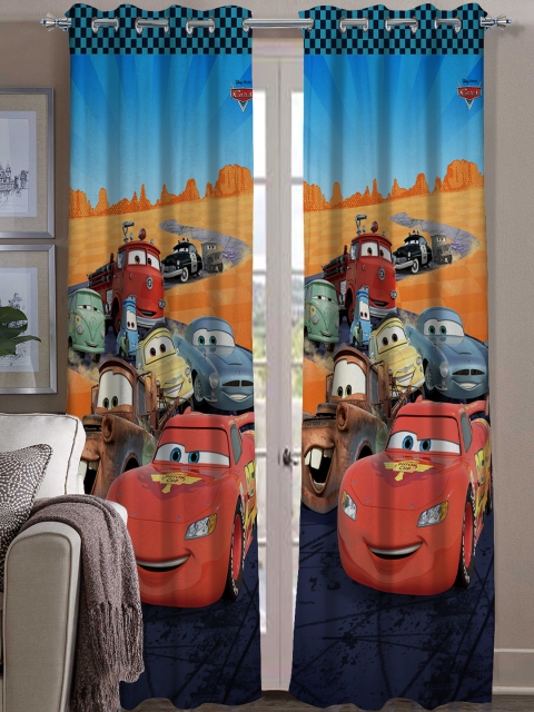 

Athom Trendz Multicoloured Printed Single Regular Door Curtain, Multi