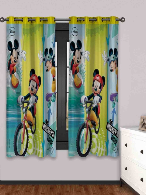 

Athom Trendz Multicoloured Mickey Mouse Printed Window Curtain, Multi