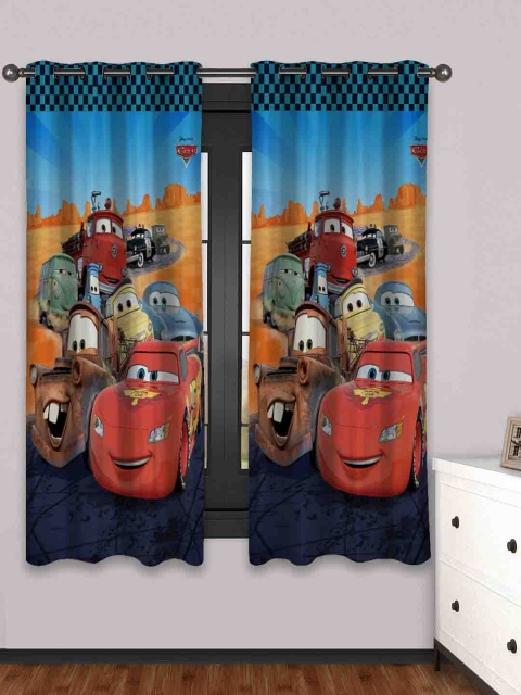 

Athom Trendz Multicoloured Set Of 2 Printed Regular Window Curtains, Multi