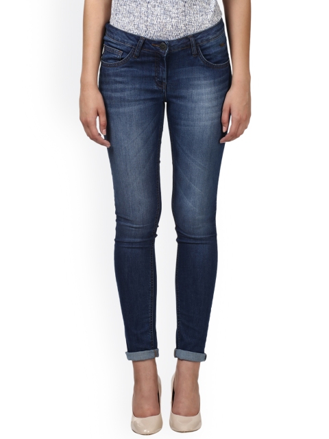 

Park Avenue Women Navy Mid-Rise Clean Look Jeans, Navy blue