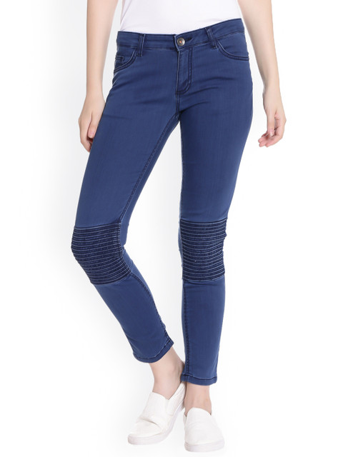

United Colors of Benetton Women Blue Slim Fit Mid-Rise Clean Look Jeans