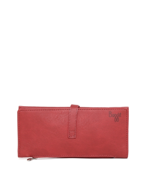 

Baggit Women Brick Red Solid Two Fold Wallet