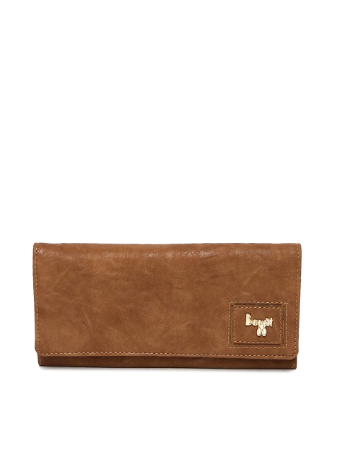

Baggit Women Brown Textured Three Fold Wallet