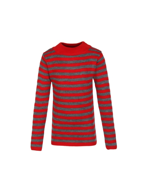 

Cayman Girls Red Striped Pullover