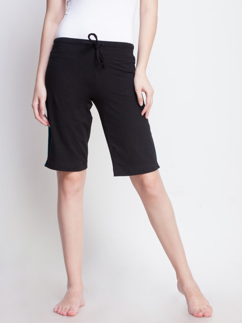 

Dollar Missy Women's Black Cotton Knit Short MMCC-551