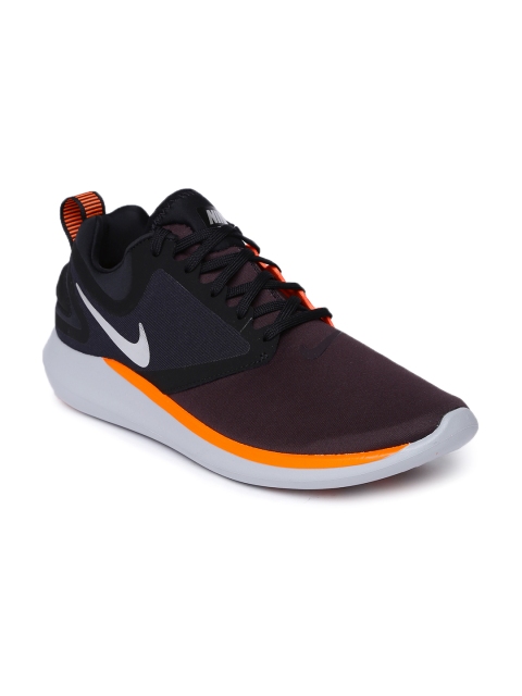 

Nike Men Purple * Orange Colourblocked LUNARSOLO Running Shoes