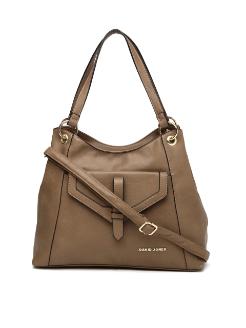 

David Jones Brown Solid Shoulder Bag