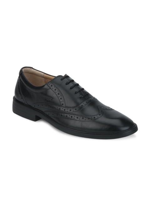 

Park Avenue Men Black Genuine Leather Brogues