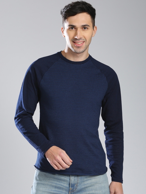 

Levis Men Blue Striped Round Neck T-shirt