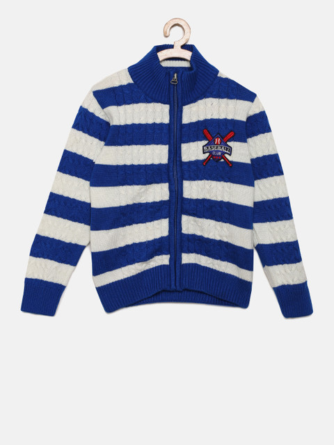 

American Eye Boys Blue & White Striped Front-Open