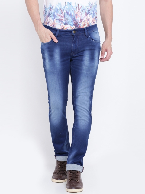 

Arrow Blue Jean Co. Men Blue Slim Fit Mid-Rise Clean Look Stretchable Jeans