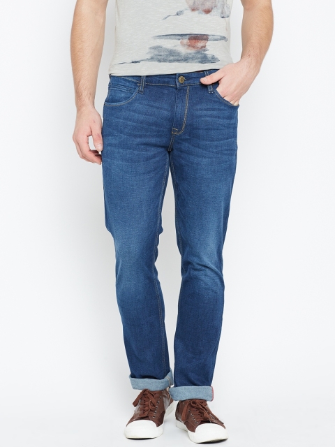 

Arrow Blue Jean Co. Men Blue Slim Fit Mid-Rise Clean Look Stretchable Jeans