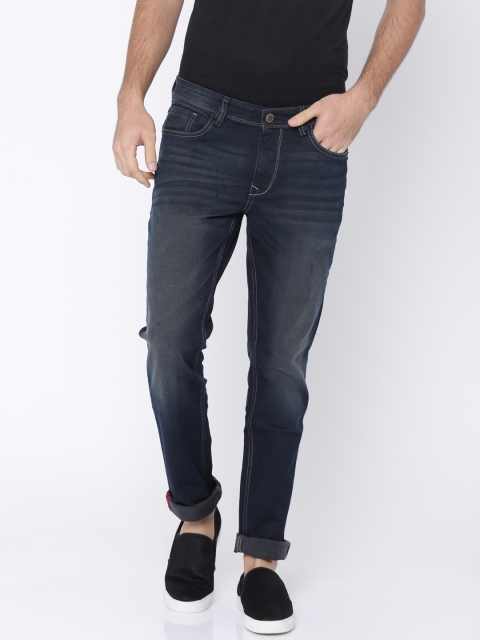 

Arrow Blue Jean Co. Men Blue Slim Fit Mid-Rise Clean Look Stretchable Jeans