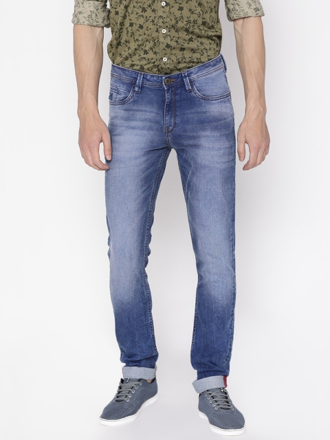 

Arrow Blue Jean Co. Men Blue Skinny Fit Clean Look Stretchable Jeans