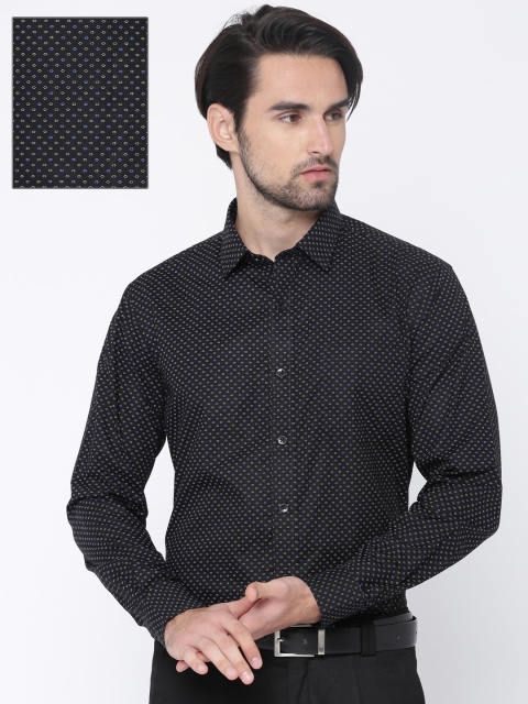 

Arrow Men Black Printed Slim Fit Formal Shirt