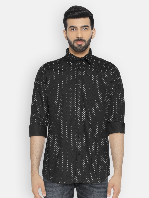 

Arrow New York Men Black Slim Fit Printed Casual Shirt
