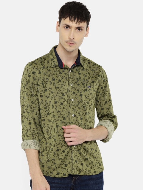 

Arrow Sport Men Olive Green Regular Fit Printed Casual Shirt